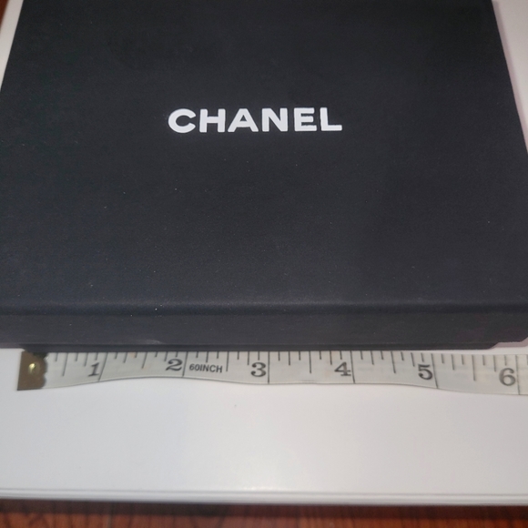 CHANEL wallet small box only black luxury SLG small leather good cardboard 5.75" - Picture 2 of 7